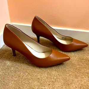 Never Worn Alfani Brown Leather Heels